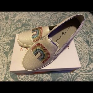Katy Perry Collections “The Kerry Canvas” Rainbow slip on sneaker.